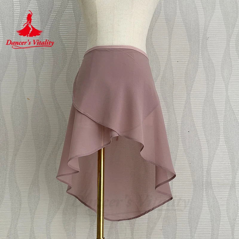 Ballet Dance Gauze Skirt Female Chiffon Short Skirt Girl's Classical Dance Practice Costume Ballet Dancing Tutu Skirt for Women