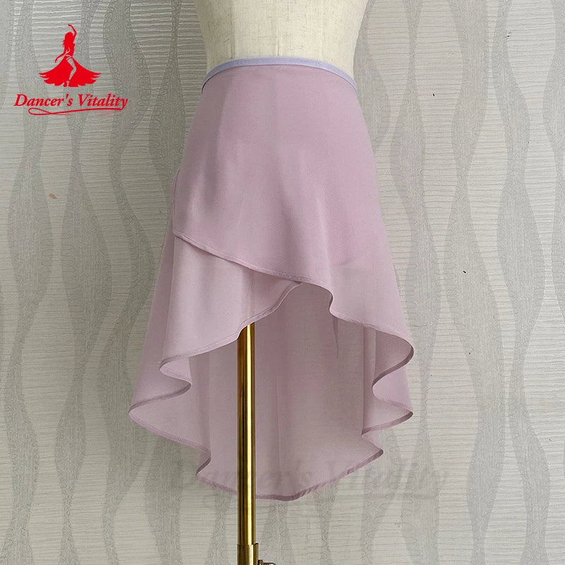 Ballet Dance Gauze Skirt Female Chiffon Short Skirt Girl's Classical Dance Practice Costume Ballet Dancing Tutu Skirt for Women