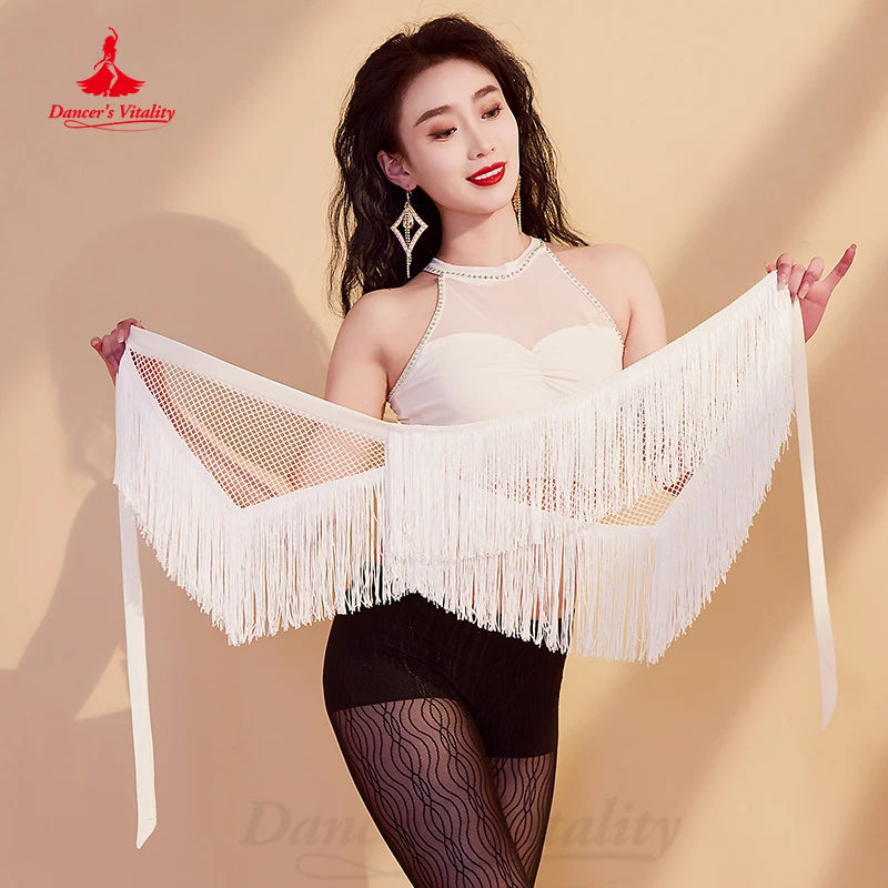 BellyDance Clothing Women's Customized Triangular Tassels Hip Scraf Adult Children Oriental Dance Professional Practice Clothes