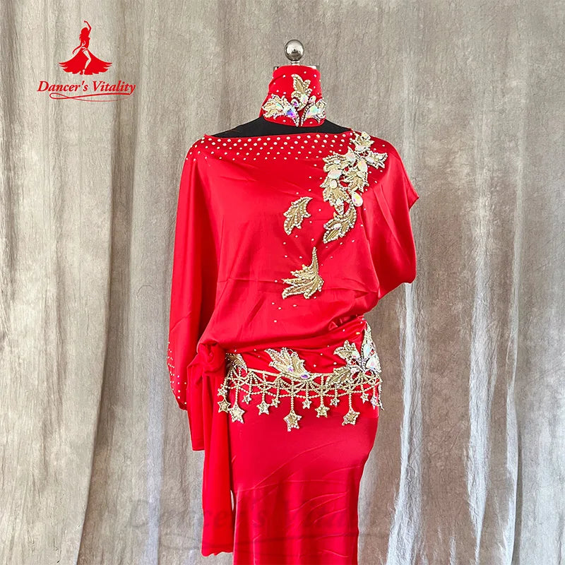 Belly Dance Performance Robe Customized Adult Children Shaabi Baladi Clothing Oriental Dance Professional Competition Costumes
