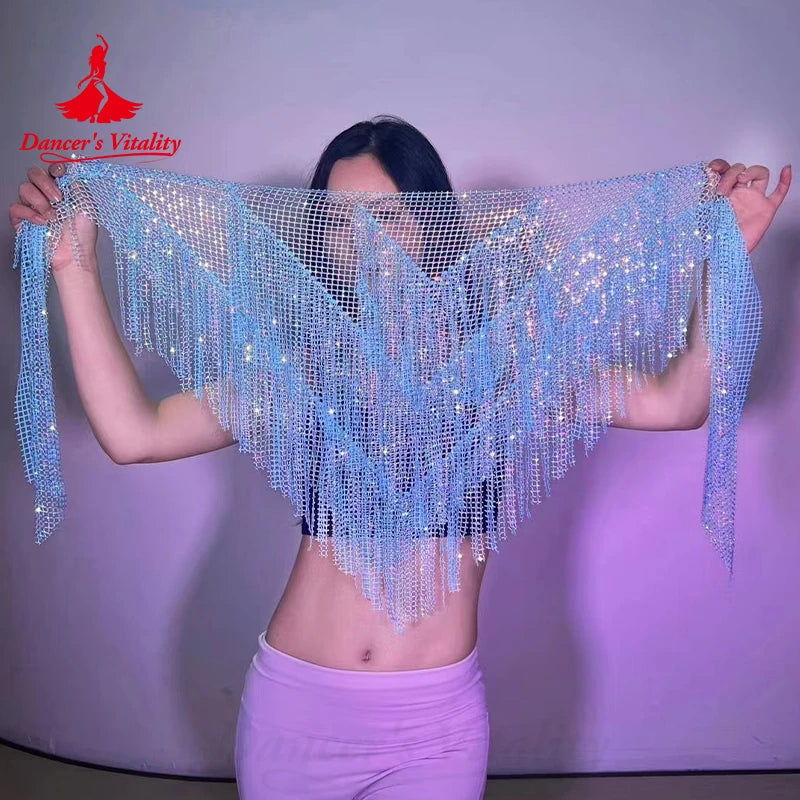 Belly Dance Performance Belt Women Elegant Triangle Scarf Tassel Buttocks Waist Chain Adult Children Belly Dancing Hip Scarves