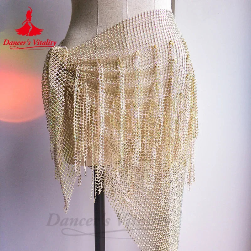 Belly Dance Performance Belt for Women Triangle Scarf Tassel Buttocks Waist Chain Adult Children Belly Dancing Hip Scarves