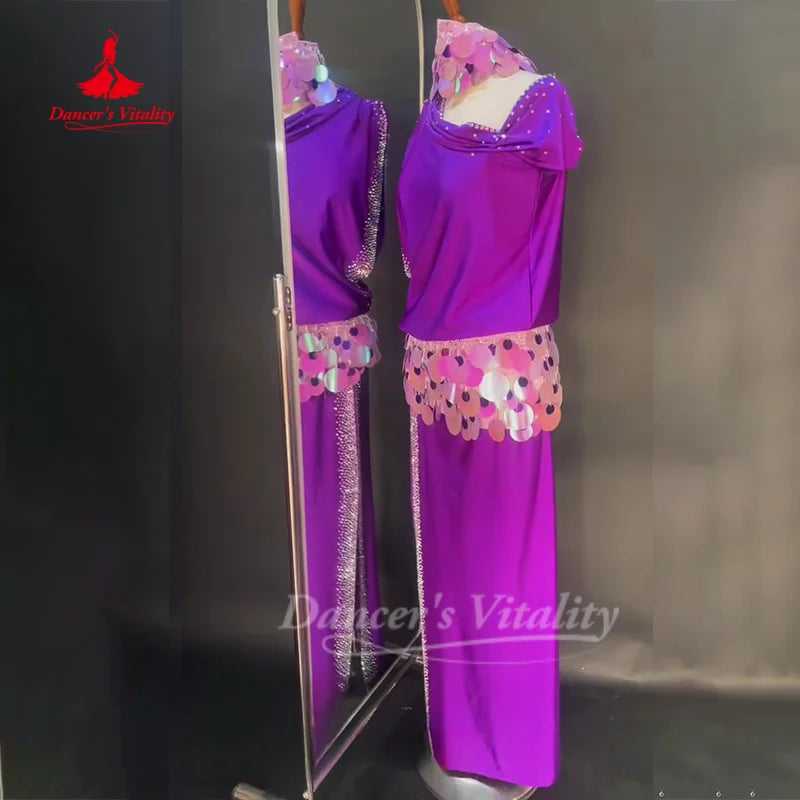 Belly Dance Costume Customized Loose and Elegant Robe Oriental Dance Shaabi Baladi Saidi Competition Dresses Dance's Vitality