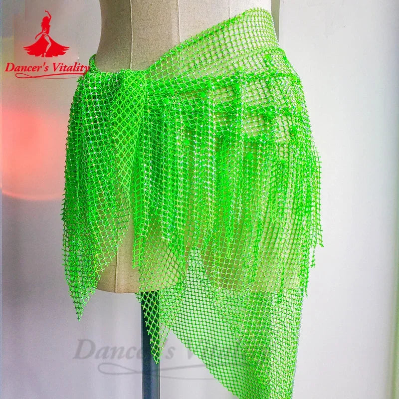 Belly Dance Performance Belt for Women Triangle Scarf Tassel Buttocks Waist Chain Adult Children Belly Dancing Hip Scarves