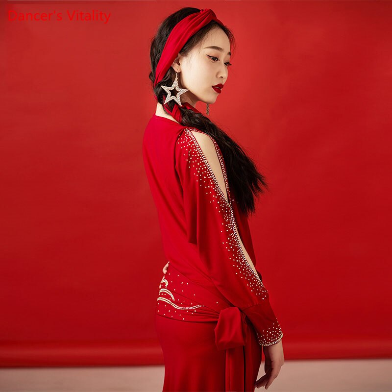 belly dance professional clothes for women bellydance shaabi performance robe baladi dress Oriental Dance dresses 4pcs outfit