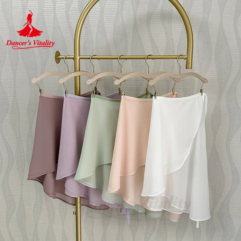 Ballet Dance Gauze Skirt Female Chiffon Short Skirt Girl's Classical Dance Practice Costume Ballet Dancing Tutu Skirt for Women