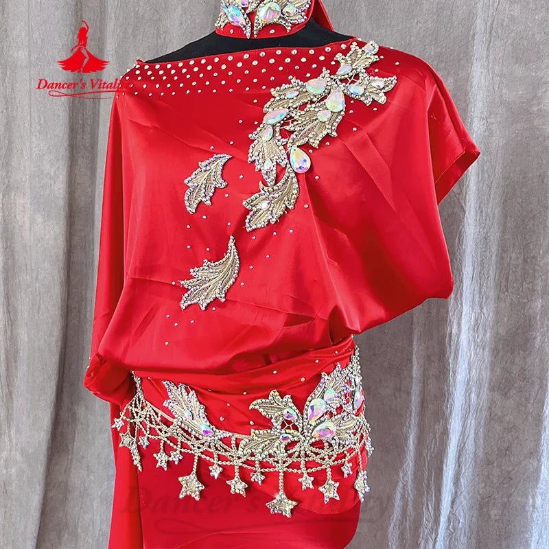 Belly Dance Performance Robe Customized Adult Children Shaabi Baladi Clothing Oriental Dance Professional Competition Costumes