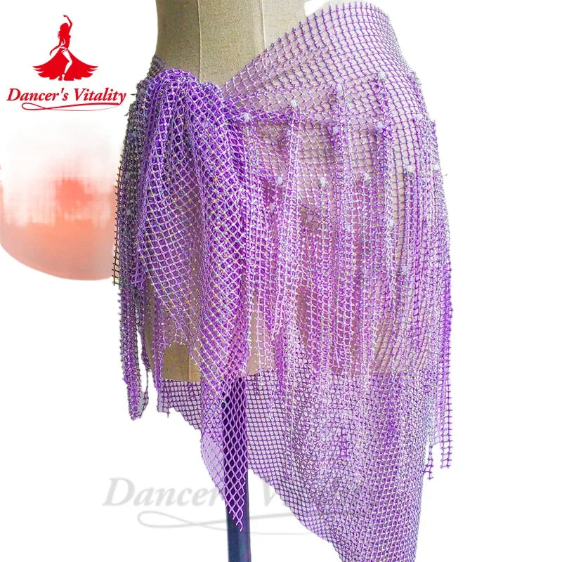 Belly Dance Performance Belt for Women Triangle Scarf Tassel Buttocks Waist Chain Adult Children Belly Dancing Hip Scarves