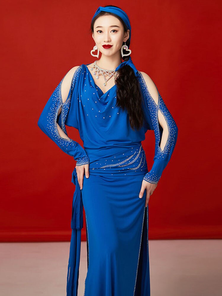 belly dance professional clothes for women bellydance shaabi performance robe baladi dress Oriental Dance dresses 4pcs outfit