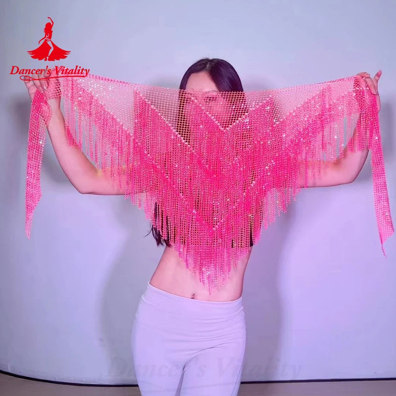Belly Dance Performance Belt Women Elegant Triangle Scarf Tassel Buttocks Waist Chain Adult Children Belly Dancing Hip Scarves
