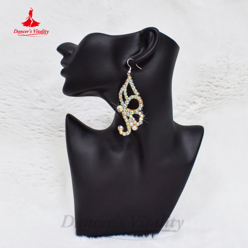 BellyDance Earrings ModernDance Earrings Customization Senior AB Stones Accessory Belly Dance Competition Accessory