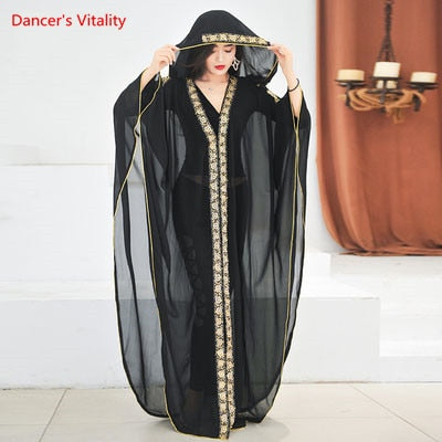 Belly Dance Coat Long Sleeve Robe Practice Clothes High-end Dancewear Female Temperament Cloak Performance Clothing