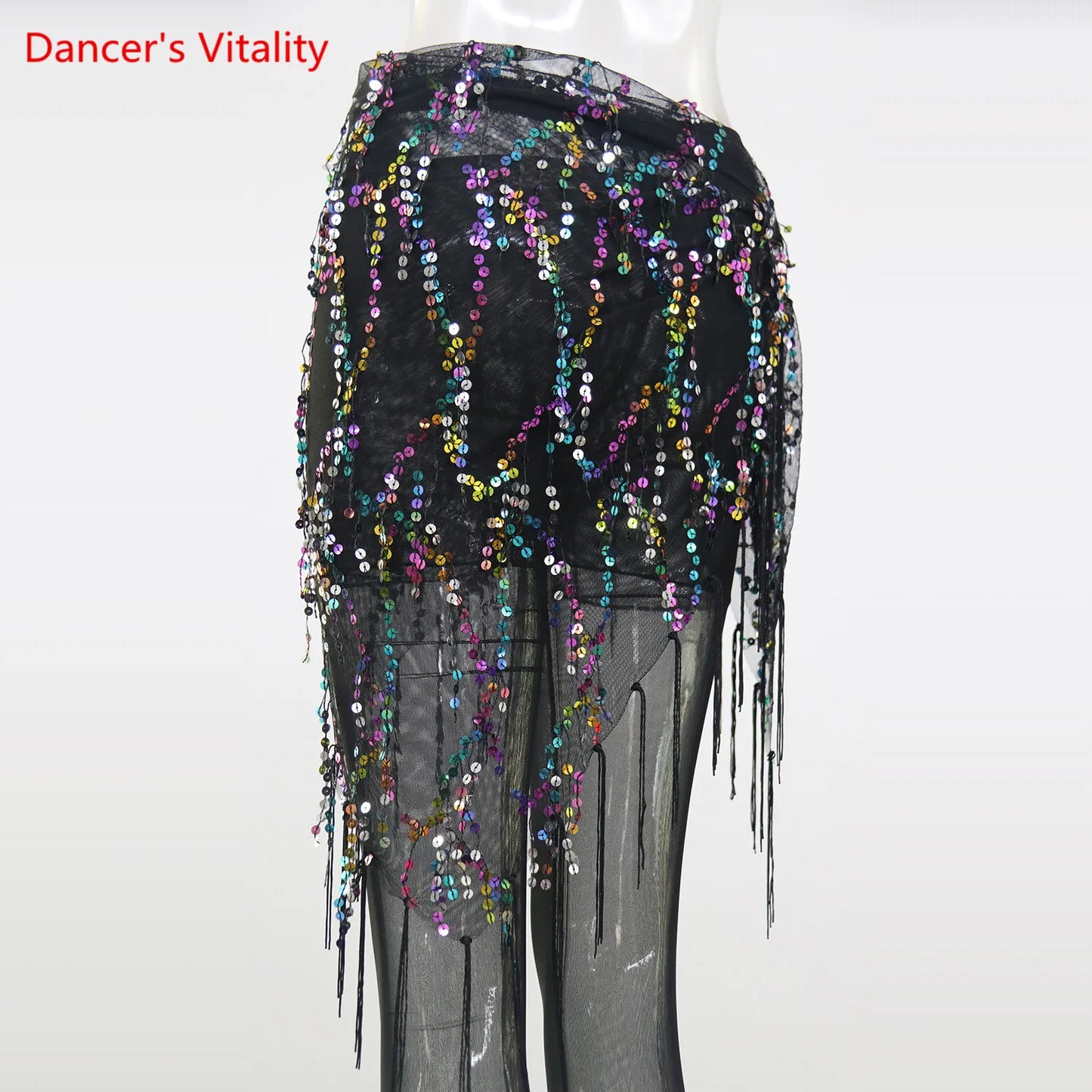 New Style Belly Dance Costumes Sequins Tassel Belly Dance Belts Hip Handkerchief Belts For Women