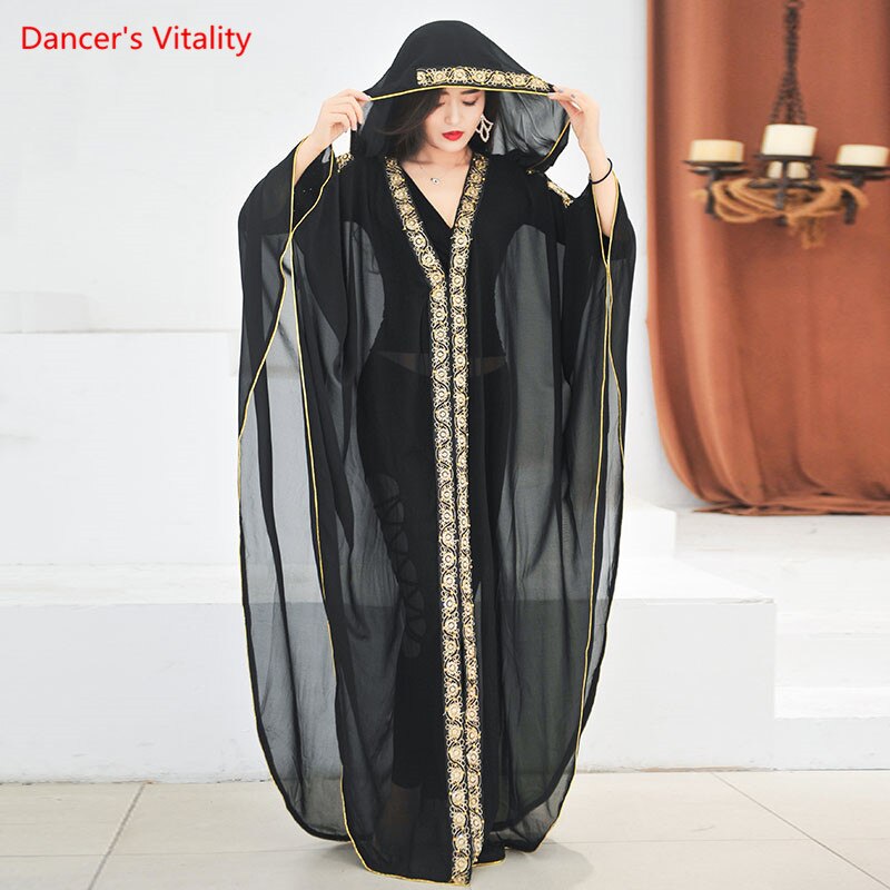 Belly Dance Coat Long Sleeve Robe Practice Clothes High-end Dancewear Female Temperament Cloak Performance Clothing