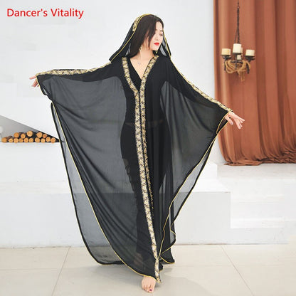 Belly Dance Coat Long Sleeve Robe Practice Clothes High-end Dancewear Female Temperament Cloak Performance Clothing