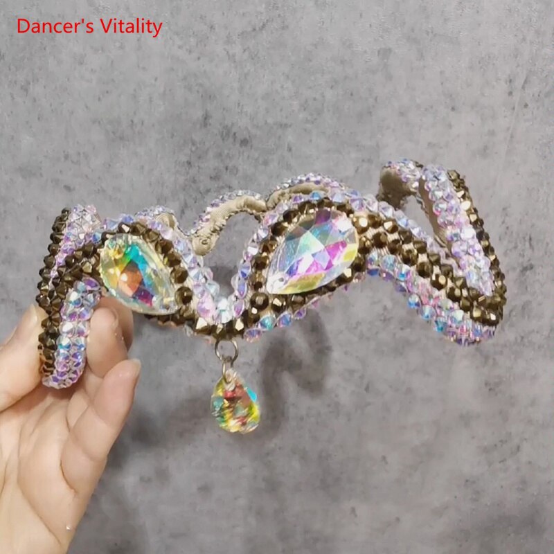 Belly Dance Accessory Classic Crystal National Standard Latin Performance Versatile Forehead Headdress Dance Accessories