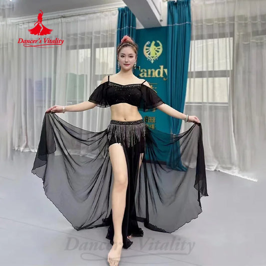 Belly Dancing Practice Clothing Customized Comfortable and Elegant Light Luxury Chiffon Suit Oriental Dance Performance Costumes