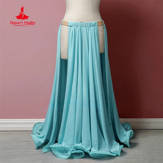 Bellydance Costumes Customized Sexy Split Chiffon Long Skirt Adult Children Oriental Dance Professional Performance Clothing