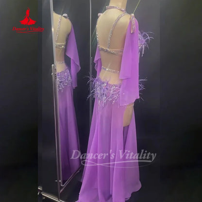 BellyDance Suit Women Customized High-end Luxury Performance Costume Oriental Dance Competition Clothing Dance's Vitality