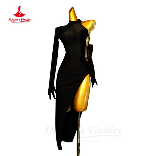 Latin Dance Dress Female Adult High End Latin Dress Competition Performance Professional for Girl's Art Examination Latin Dress