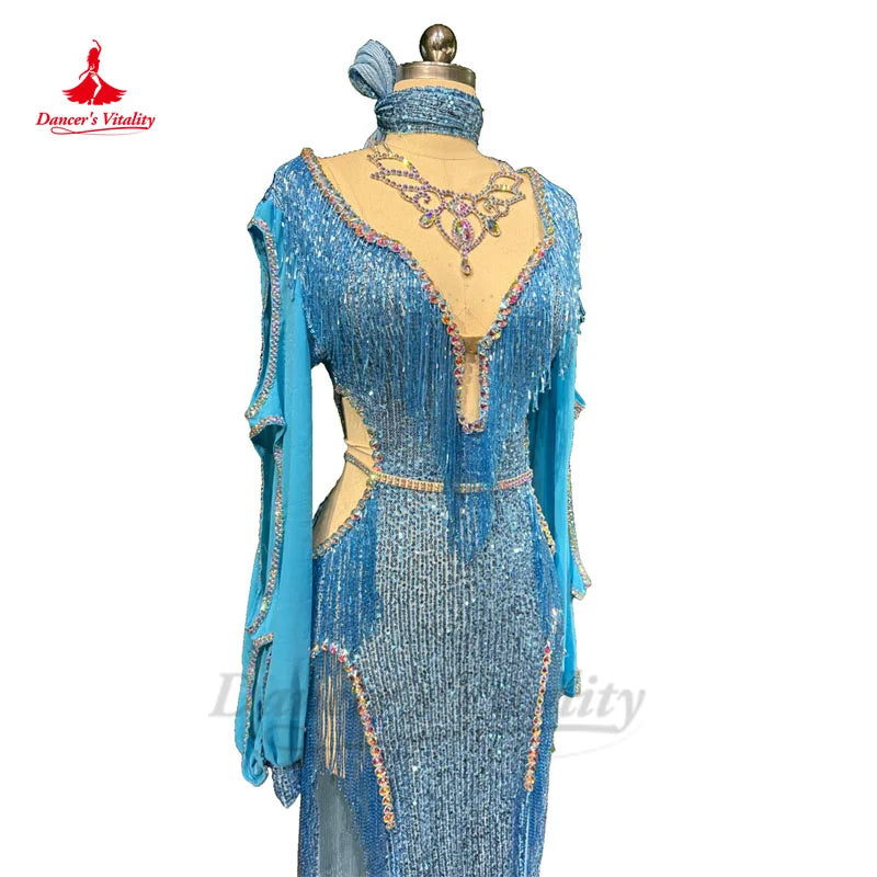 Belly Dance Costume for Women Stones Oriental Belly Dancing Performance Competiton Dress Custom Adult Child Bellydance Dresses