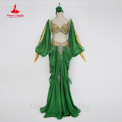 Belly Dance Competition Robe Costumes for Adult Children Customsized Baladi Shaabi Saidi Performance Robe Oriental Dancing Dress