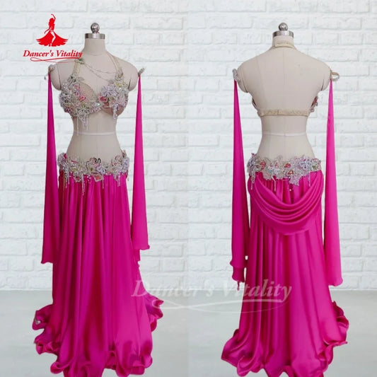 BellyDance Set for Women Customized High-end Luxury Performance Costume Oriental Dance Competition Clothing Dance's Vitality