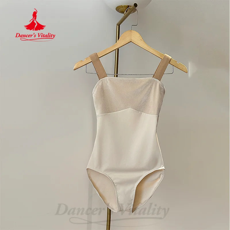 Ballet Dance Leotards Female Velvet Suspender Figure Training Suit Women Art Exam Gymnastics Yoga Bodysuit Girl's Ballet Top