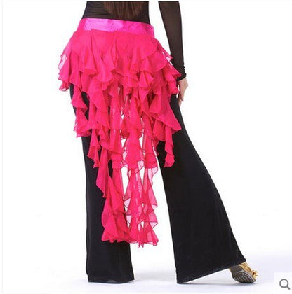 New style Belly dance costumes chiffon tassel belly dance hip scarf for women belly dancing belts 12 kinds of colors