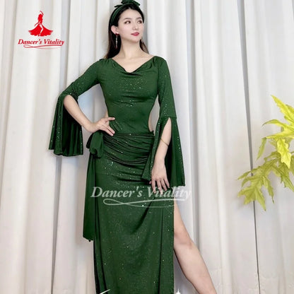 BellyDance Costumes for Women Shaabi Baladi Saidi Robe Soft and Comfortable Oriental Dance Practice Clothes Dancer's Vitality