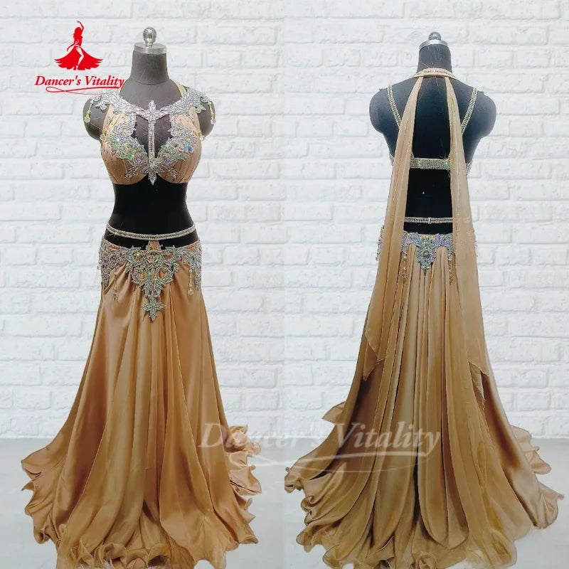 BellyDance Outfit Women Customized High-end Luxury Performance Costumes Oriental Dance Competition Clothing Dance's Vitality