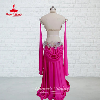 BellyDance Set for Women Customized High-end Luxury Performance Costume Oriental Dance Competition Clothing Dance's Vitality