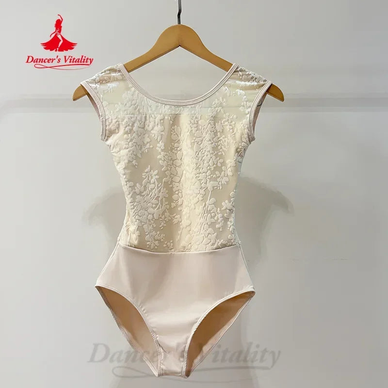 Ballet Dance Leotard for Women Adult Sleeveless Lace Training Suit Yoga Jumpsuit Basic Gymnastics Girl Ballet Dancing Leotards