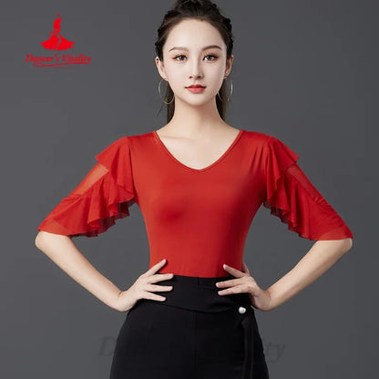 Modern Dancing Latin Dance Clothing Women's Tango Chacha Samba Professional Practice Clothes Social Dance Training Clothing