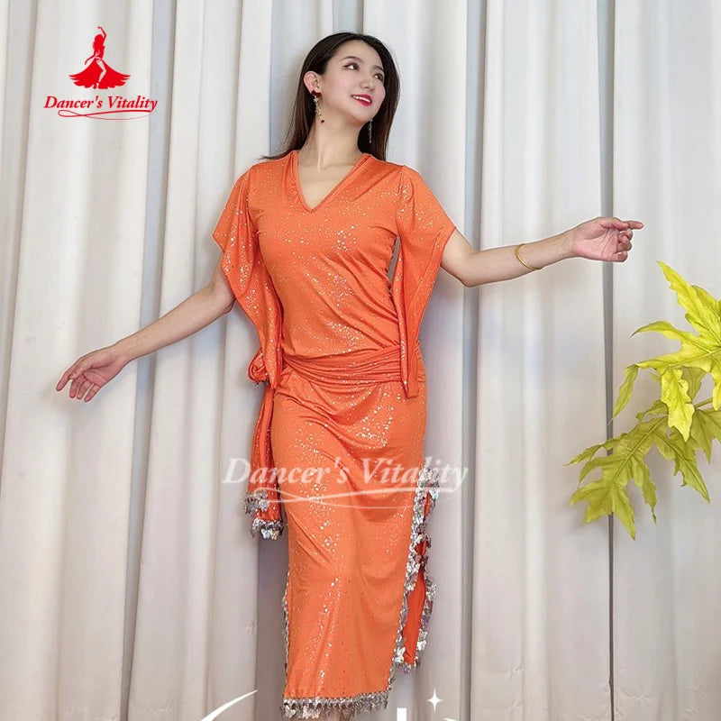 Belly Dance Costumes for Adult Female Shaabi Baladi Saidi Performance Costume Oriental Dance Practice Clothes Dancer's Vitality