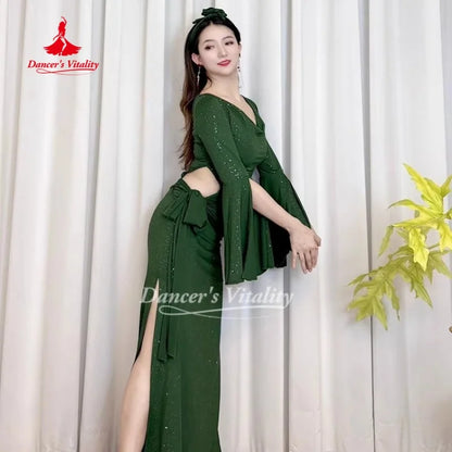 BellyDance Costumes for Women Shaabi Baladi Saidi Robe Soft and Comfortable Oriental Dance Practice Clothes Dancer's Vitality