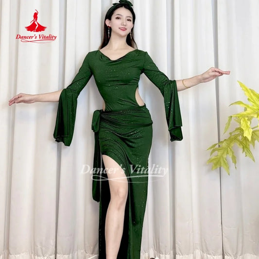 BellyDance Costumes for Women Shaabi Baladi Saidi Robe Soft and Comfortable Oriental Dance Practice Clothes Dancer's Vitality