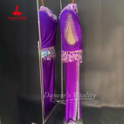 Belly Dance Costume Customized Loose and Elegant Robe Oriental Dance Shaabi Baladi Saidi Competition Dresses Dance's Vitality