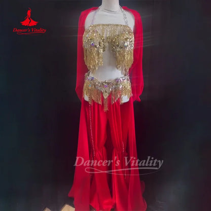 BellyDance Suit Customized High-end Sexy Temperament Competition Performance Costumes Oriental Dance Clothing Dance's Vitality