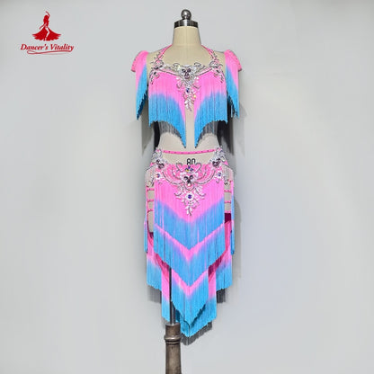 Original Dance Performance Costumes Suit for Women Gradual Encouraging Belly Dancing Team Competition Clothes Belly Dance Outfit