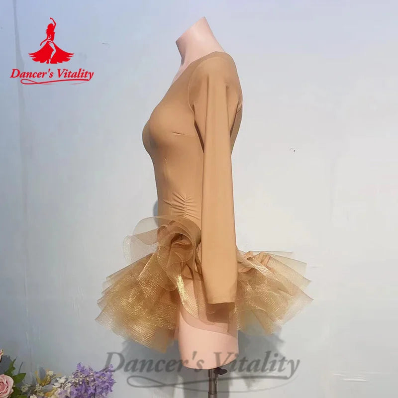 Latin Dance Costumes Women's Practice Clothes Customized Cotton Comfort Fishtail Skirt Chacha Samba Tango Performance Costume