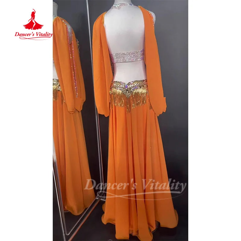 BellyDance Suit for Women Customized Sexy Temperament Competition Performance Costumes Oriental Dance Clothing Dance's Vitality
