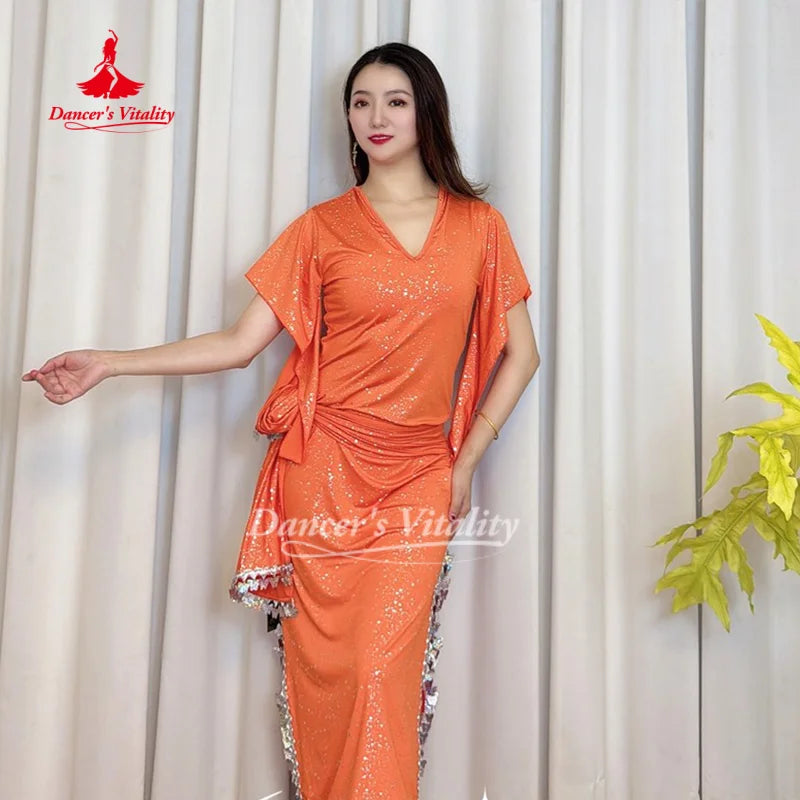Belly Dance Costumes for Adult Female Shaabi Baladi Saidi Performance Costume Oriental Dance Practice Clothes Dancer's Vitality