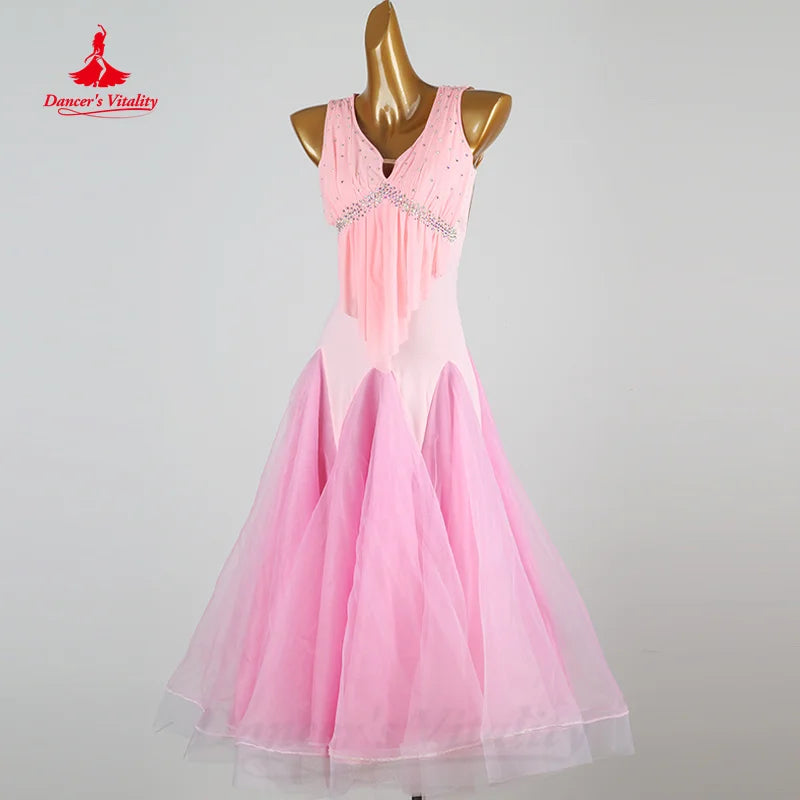 Ballroom Dance Competition Dresses Women Customsized Waltz Performance Professional Clothing Adult Children Modern Dancing Dress