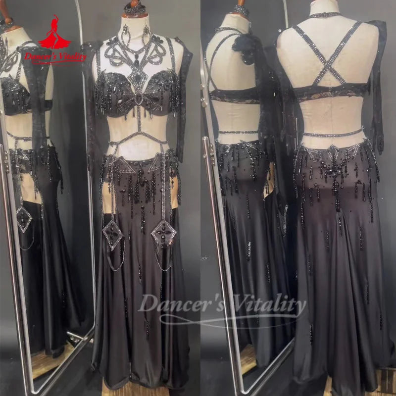 BellyDance Suit for Women Customized High-end Luxury Performance Costume Oriental Dance Competition Clothing Dance's Vitality