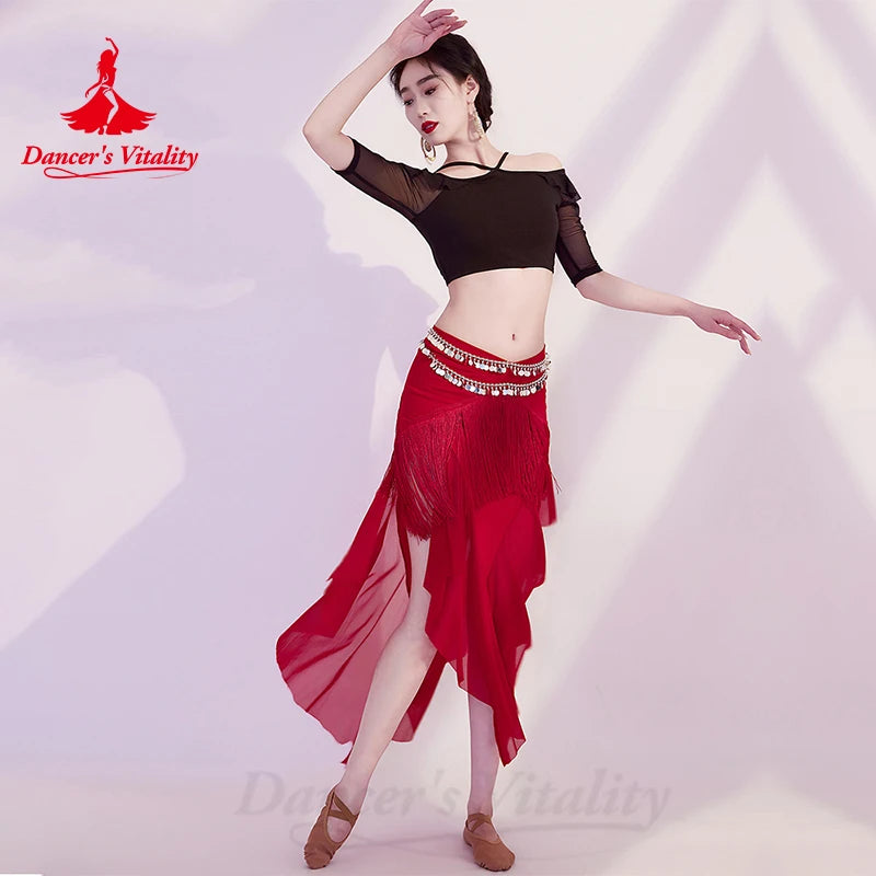 BellyDance Practice Clothes Suit  Women's Customized Elegant and Comfortable Oriental Dance Professional Performance Clothing