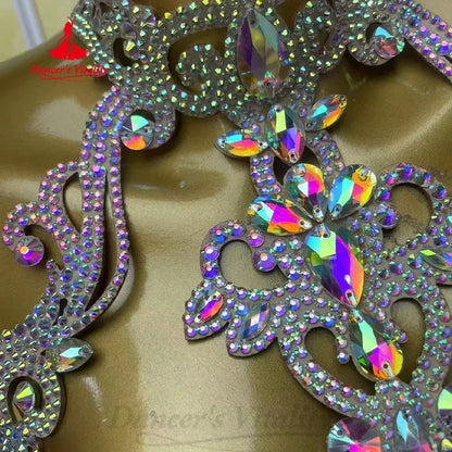 Belly Dance Performance Accessories High-end Luxury Rhinestone Necklace Belly Dancer Competition Jewelry Dancing Accessory