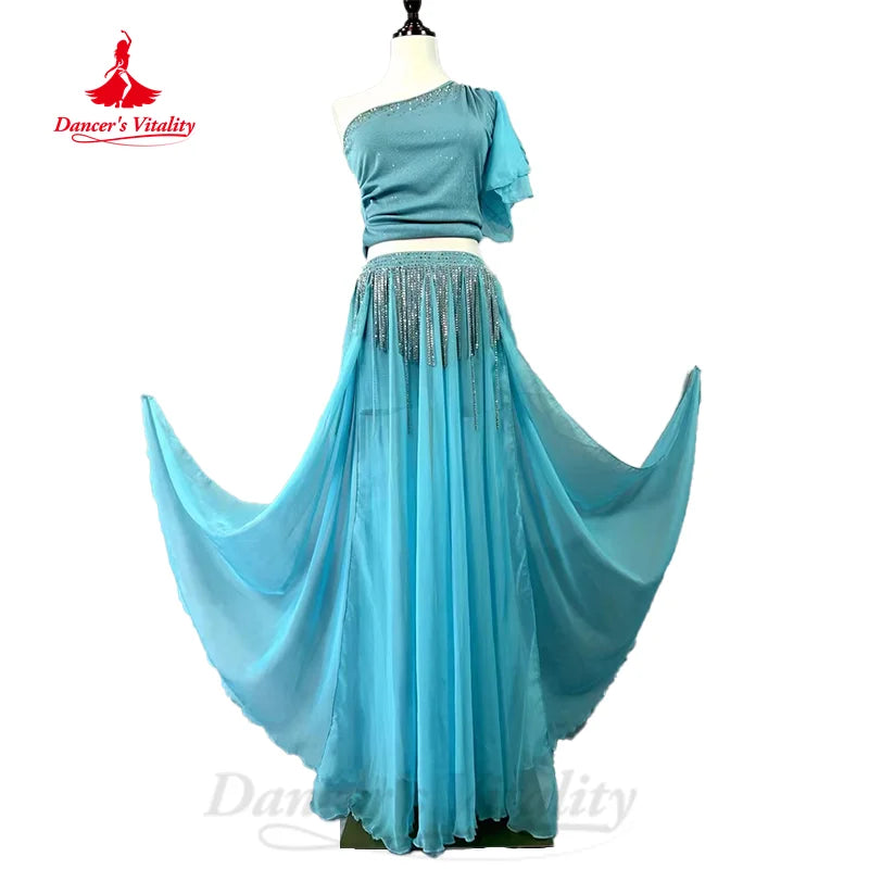 Belly Dancing Set Women Customized Luxury AB Stones Practice Clothes BellyDance OrientalDance Professional Performance Clothing