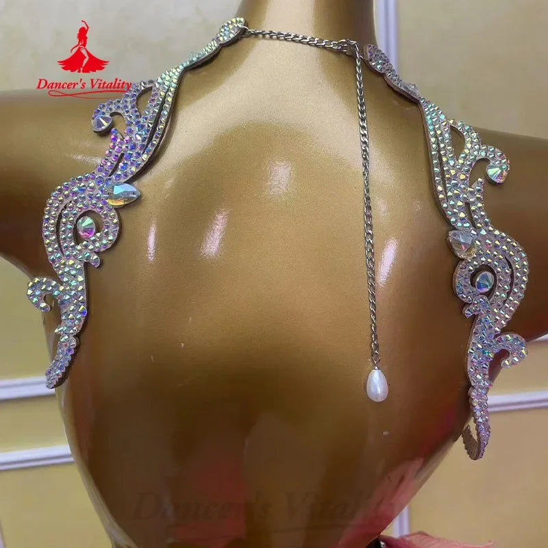 Belly Dance Performance Accessories High-end Luxury Rhinestone Necklace Belly Dancer Competition Jewelry Dancing Accessory