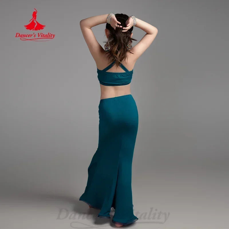 Belly Dancer Costumes Children's Elegant and Comfortable Training Suit Kid Oriental Dancing Practice Clothes Dancer's Vitality